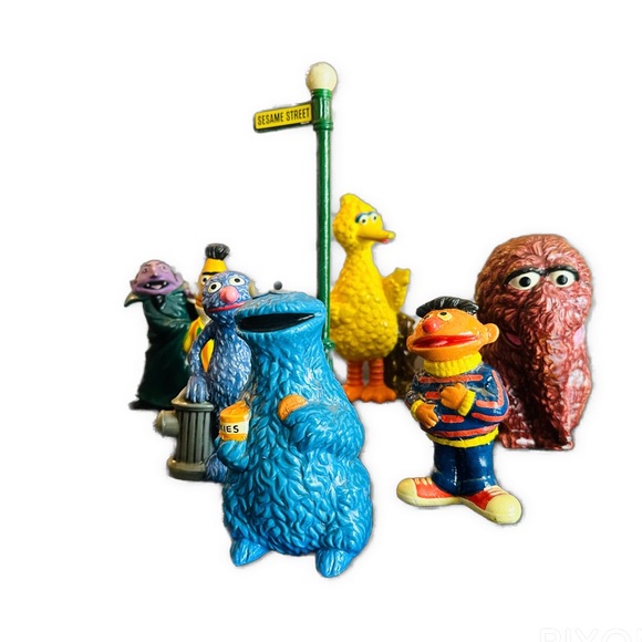 VINTAGE SESAME STREET FIGURINES ca.70s Gorham Muppets Inc Jim Henson Collectible - Picture 3 of 13